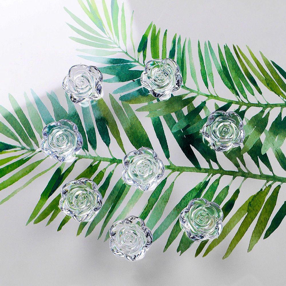 Giá Đỡ Trưng Bày Móng Tay Giả Trong Suốt Hình Hoa Hồng