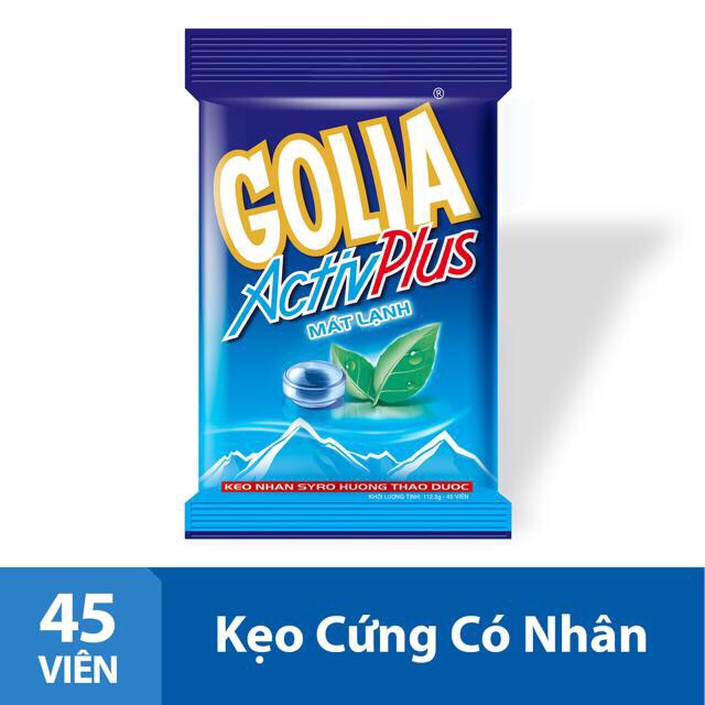 Kẹo the có nhân bạc hà GoLia 1 gói 45 viên