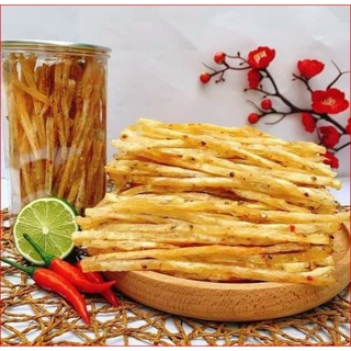 [Freeship đơn từ 50k+sales]KHÔ CÁ THIỀU QUE_250 GR_ăn vặt_online ăn là ghiền kusn_store