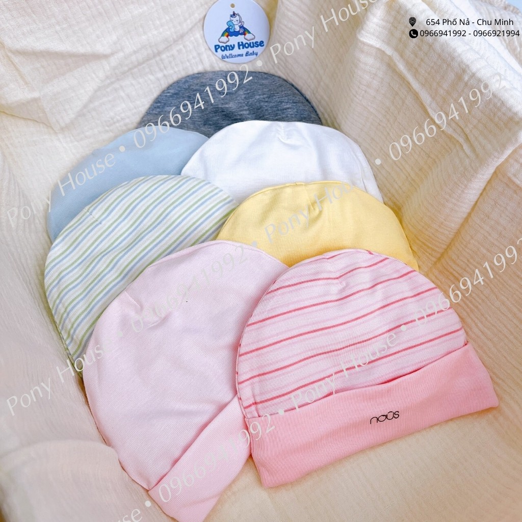 Mũ sơ sinh Nous Petit siêu mềm, mịn cho bé Trai Bé, Gái Sơ Sinh/ Newborn 0-4 tháng