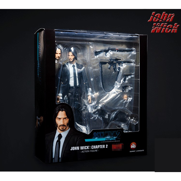 Mô hình đồ chơi John Wick Mafex chapter 2 vest đen + chó