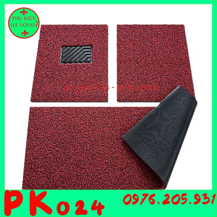 Bộ 3 Thảm Lót Sàn Ô Tô, Đệm Chân Chống Trượt 2 Mảnh Trước 60x70cm Mảnh Sau 60x150cm Cho Ô Tô