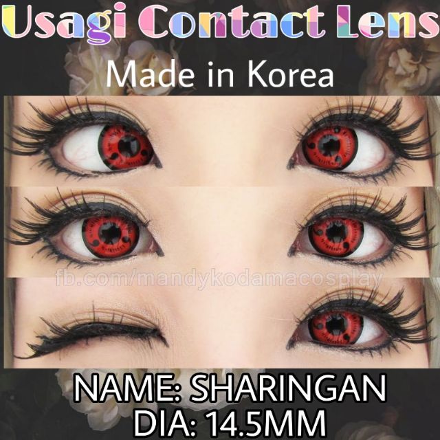 SHARINGAN : lens cosplay : Ib trước khi đặt