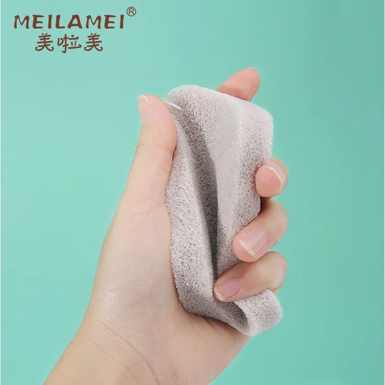 [HÀNG NHẬP KHẨU] Set 2 Bông Rửa Mặt Bọt Biển Làm Sạch Sâu, Làm Sạch Bụi Bẩn Meilamei MLM-B506