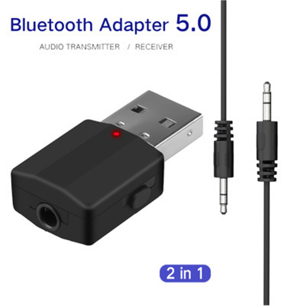 Đầu thu phát tín hiệu Bluetooth 5.0 không dây mini 2 trong 1 giắc cắm 3.5mm