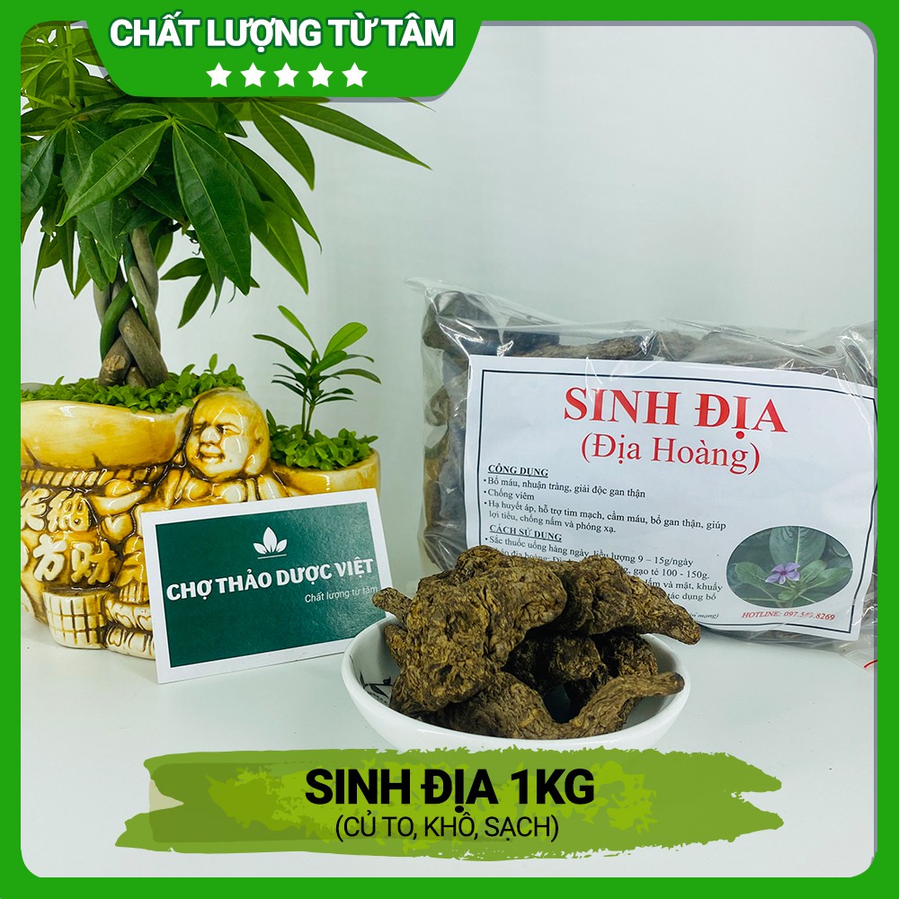 [Giá Sỉ] 1kg Sinh Địa (Củ To, Khô, Sạch)