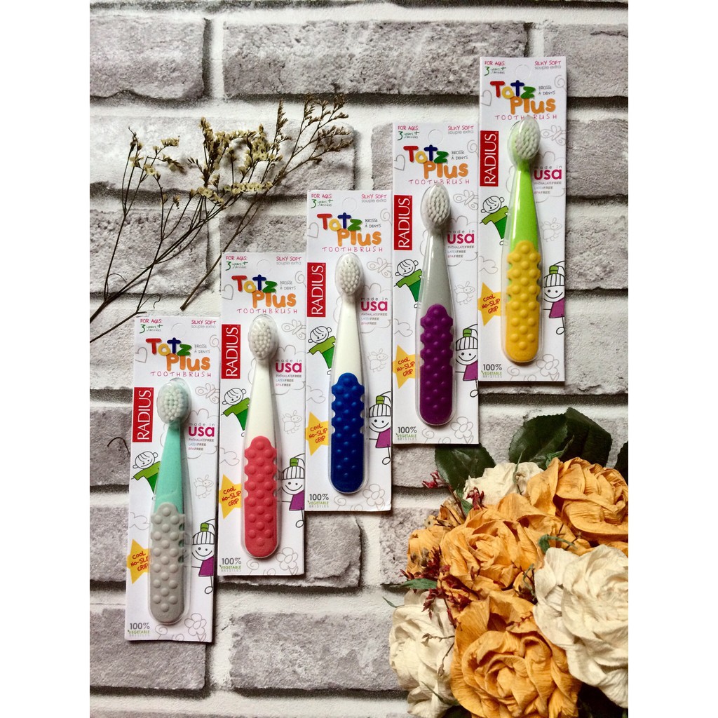 Bàn chải đánh răng hữu cơ cho bé 3 tuổi +