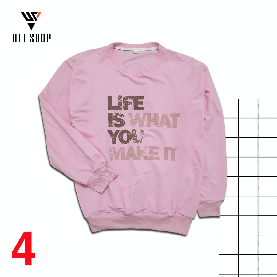 [6 hình] Áo Thun Freesize - Áo Thun Sweater Unisex Thu Đông