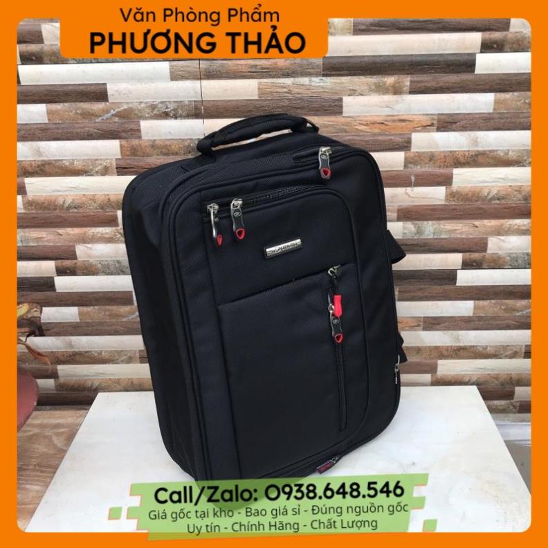 ⚡vpp sỉ, giá gốc⚡ Balo, cặp đa năng học sinh cấp 2,3 màu đen ( 40x16x30cm ) - VPP Phương Thảo