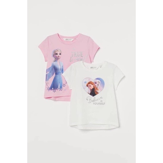 Set áo thun Elsa bé gái 2-10Y