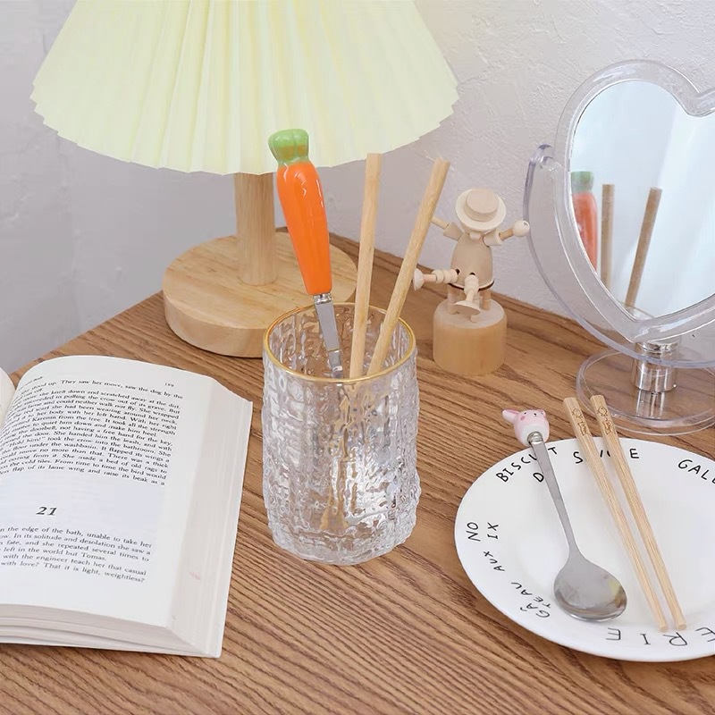 Hộp Muỗng, Đũa Cơm Trưa Văn Phòng Hình Bò Sữa