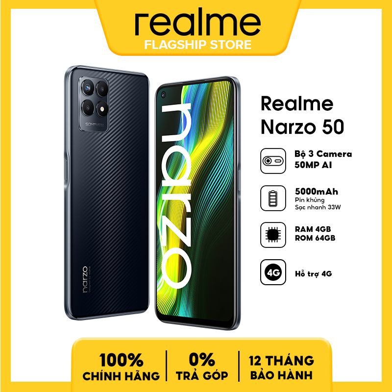 ĐIỆN THOẠI REALME NARZO 50 CHIP G96 MẠNH MẼ