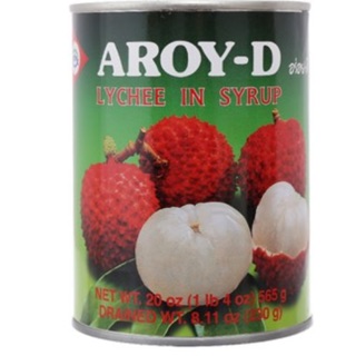 Trái vải ngâm đường Aroy-D hộp 565g
