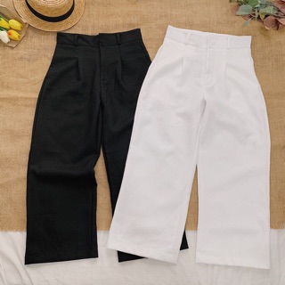 Quần ống rộng 9 tấc basic