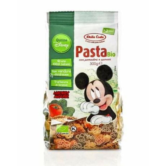 [Dalla Costa] Nui rau củ hữu cơ hình Mickey cho bé, gói 300gr