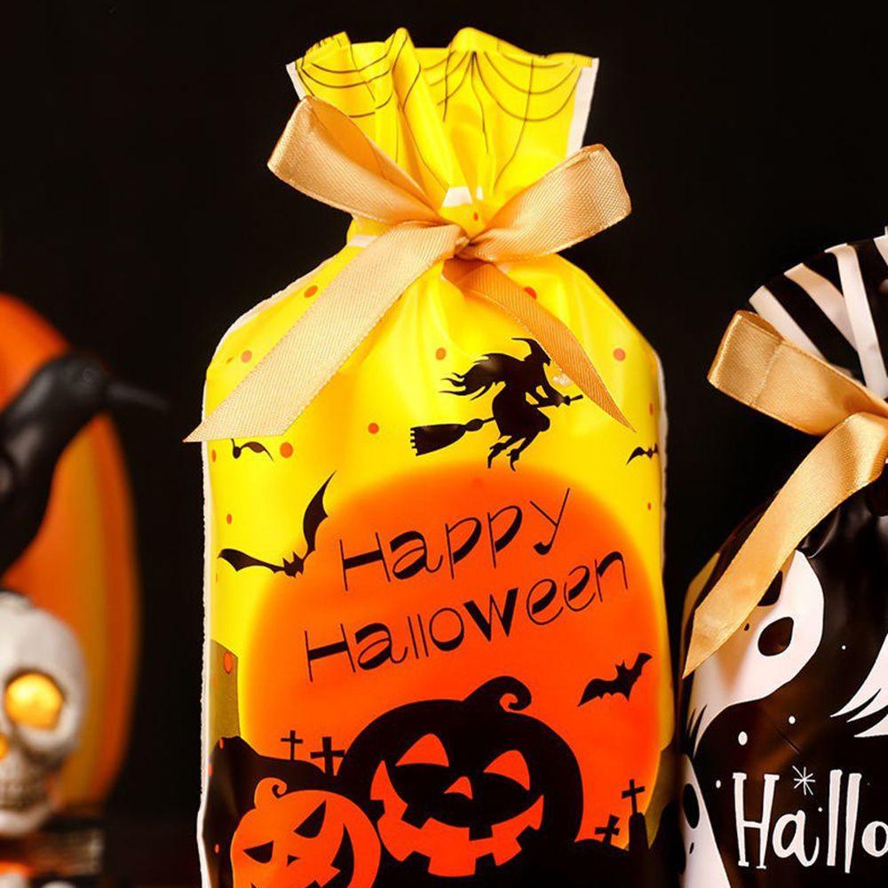 Bộ 50 Túi Đựng Kẹo / Bánh Quy Trang Trí Tiệc Halloween