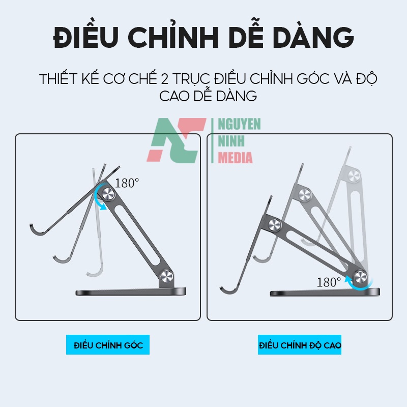 Giá Đỡ Điện Thoại, iPad XUNDD XDHO - 006 Hợp Kim Nhôm Cao Cấp, Có Thể Gấp Gọn - Hàng Chính Hãng