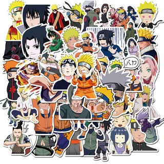 Sticker / Hình dán anime Naruto (Bộ 10-50 sticker khác nhau hình Random)
