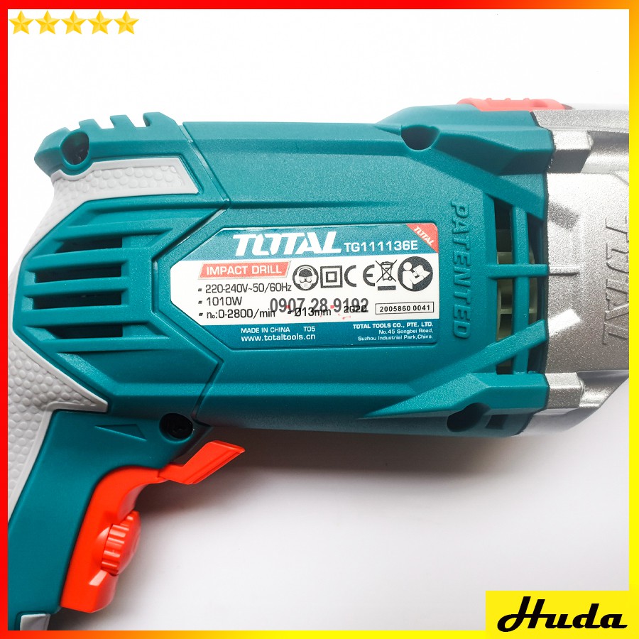 1010w Máy khoan động lực cầm tay 13mm Total - TG111136E uio