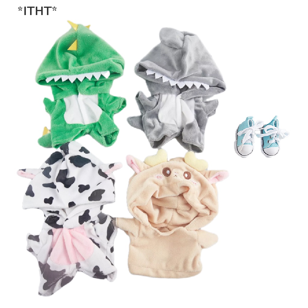 Bộ Đồ Ngủ Liền Thân Hình Khủng Long Kích Thước 20cm Dành Cho Búp Bê