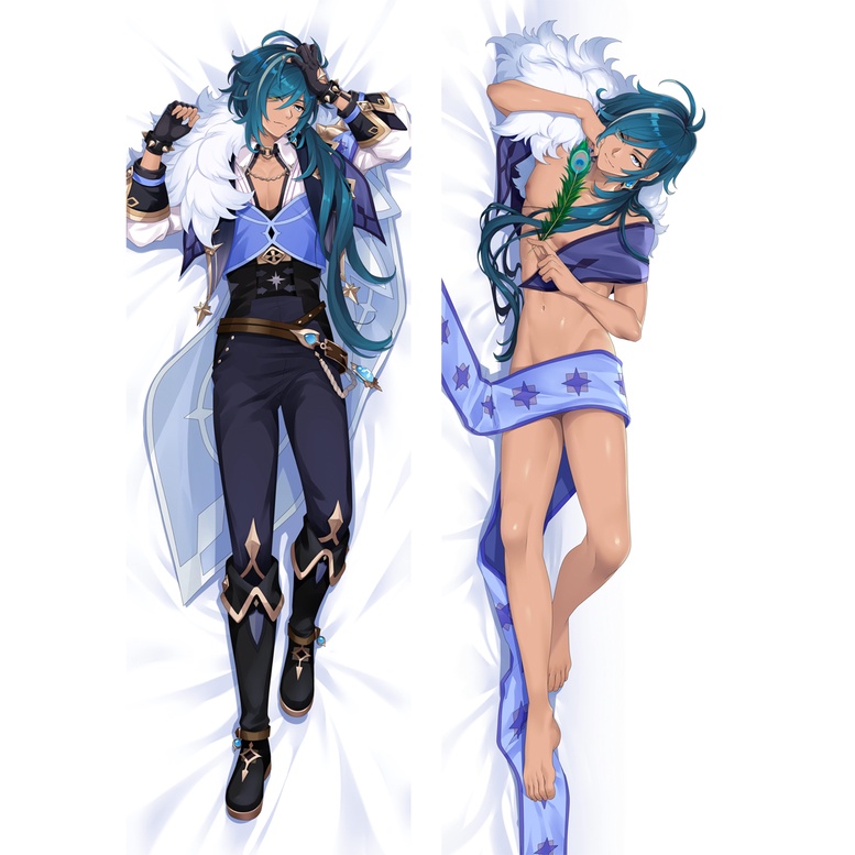 Vỏ Gối Hai Mặt In Hình Anime Genshin Impact Kaeya Alberich Dakimakura