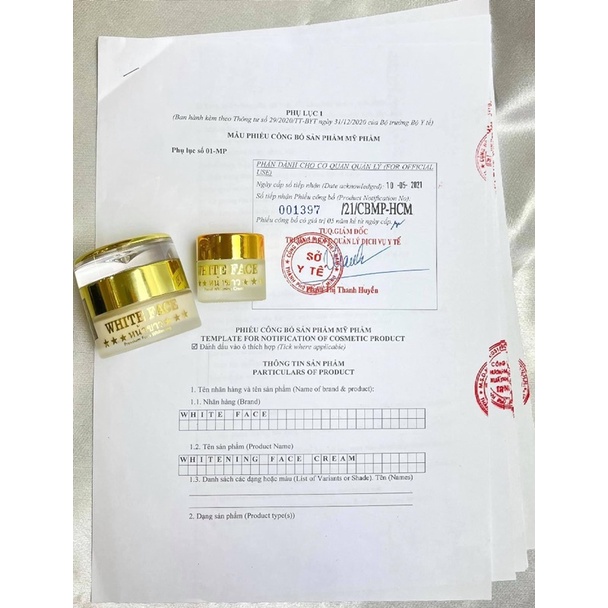 Kem White Face Thái Lan hộp 10g