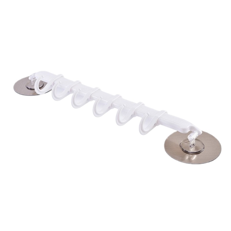 Giá Đỡ Treo Chìa Khóa / Đồ Dùng 6 Móc Dán Tường Không Cần Đinh Tiện Dụng Cho Nhà Tắm / Nhà Bếp