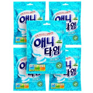 Sét 5 Gói Kẹo Anytime Lotte Hàn Quốc 60gr