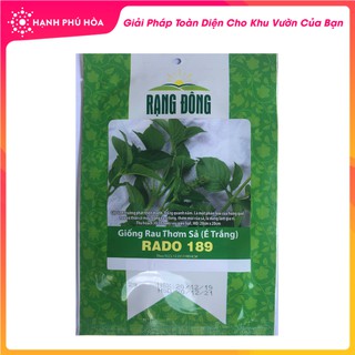Hạt Giống Rau Thơm Sả ( É Trắng) Rado189 2g/gói - Sinh Trưởng Mạnh, Nhanh Thu Hoạch, Trồng Quanh Năm, Rau Mùi Rất Thơm