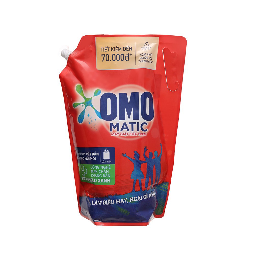 Nước giặt omo matic cửa trên 3,7kg, 4kg, cửa trước 3,7kg