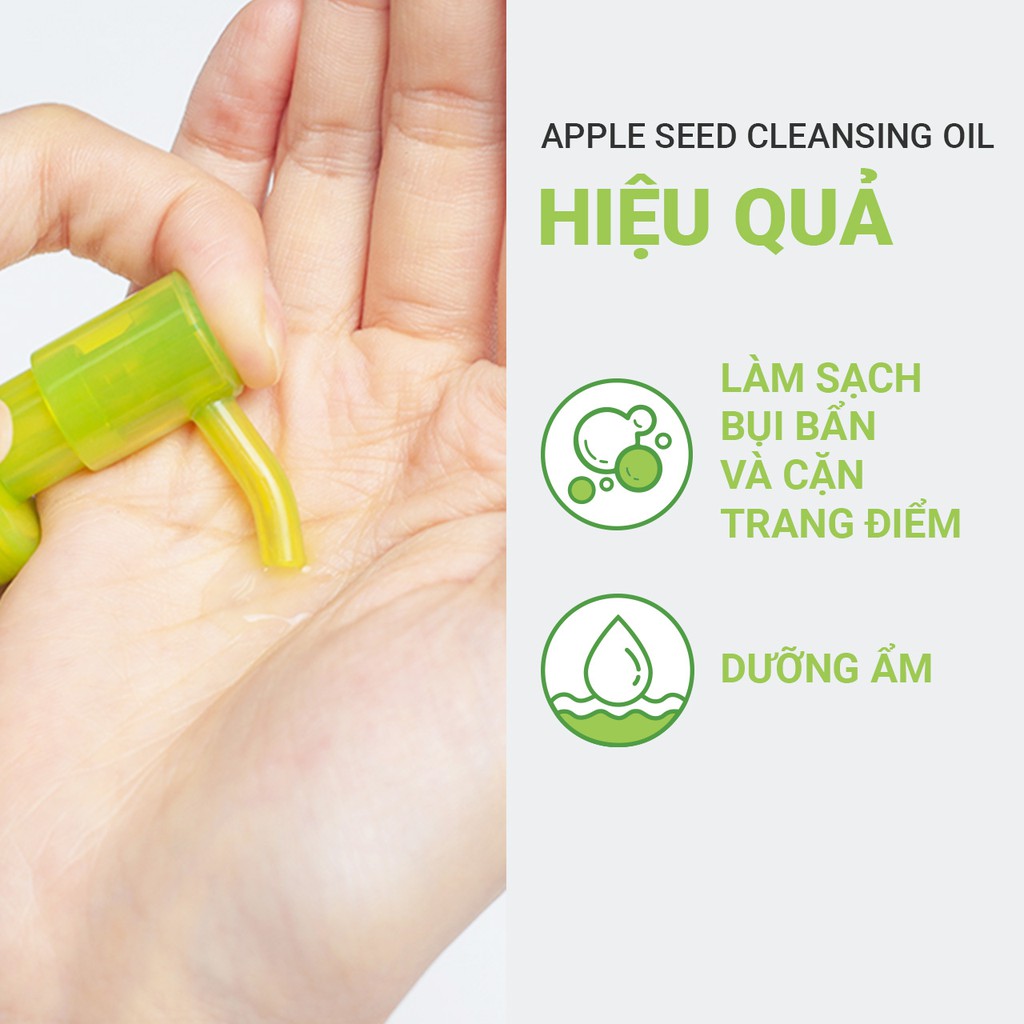 [Mã FMCGMALL -8% đơn 250K] Dầu tẩy trang táo Innisfree Apple Seed Cleansing Oil 150ml | WebRaoVat - webraovat.net.vn