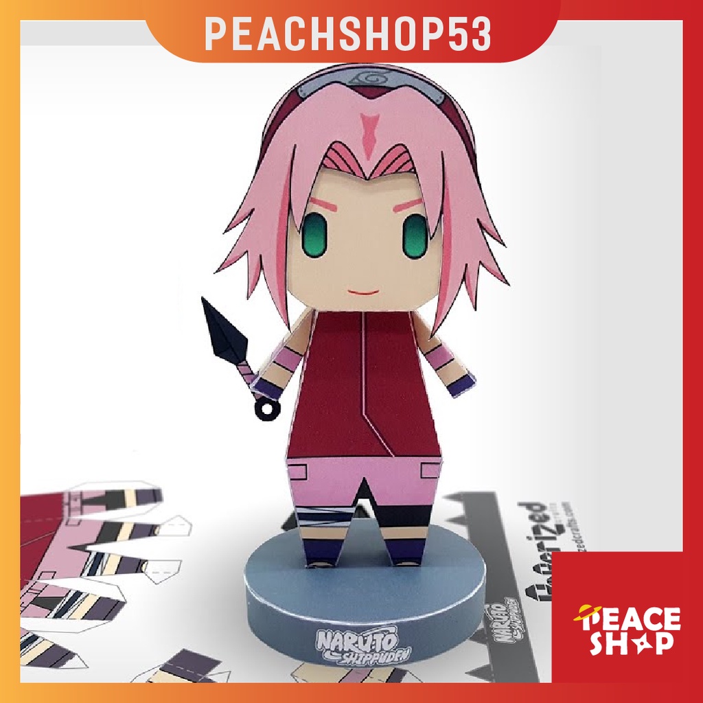 Mô hình giấy Anime Chibi Sakura Haruno - Naruto Shippuden OS6