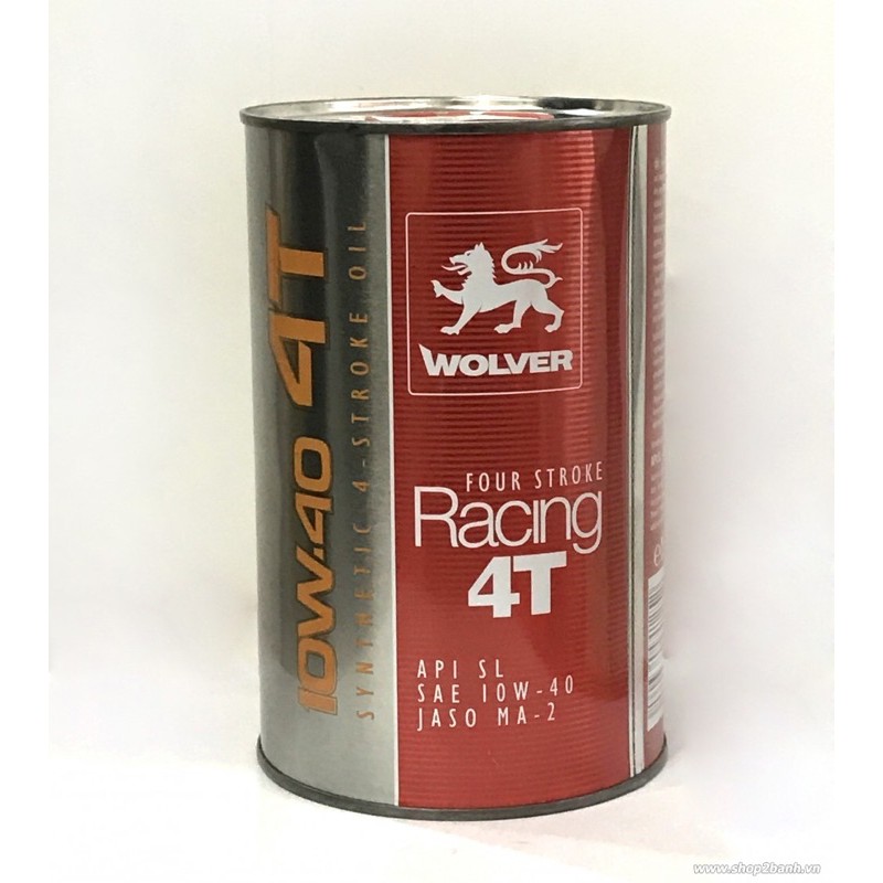 Nhớt Wolver Racing Synthetic 10w40 4T nhập khẩu từ Đức - dùng cho cả xe số và xe ga