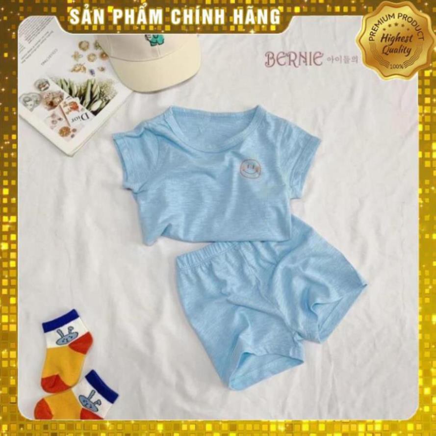 Bộ cotton xước hình mặt cười cho bé💖hàng loại đẹp💖 bộ unisex bé trai bé gái