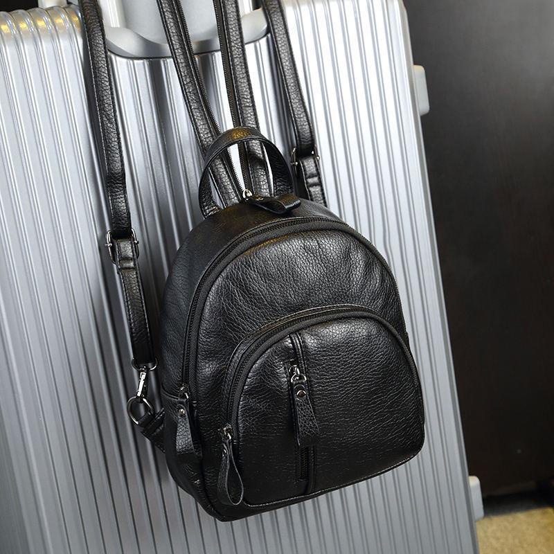 Ba Lô Da Mini Mềm Mại Phong Cách Hàn Quốc Dễ Phối Đồ Thời Trang Cho Nữ