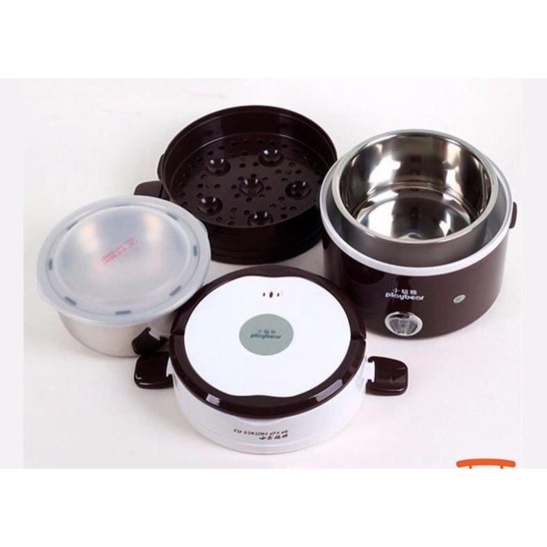 Hộp Cơm Điện Hâm Nóng Inox 3 Tầng Đa Năng