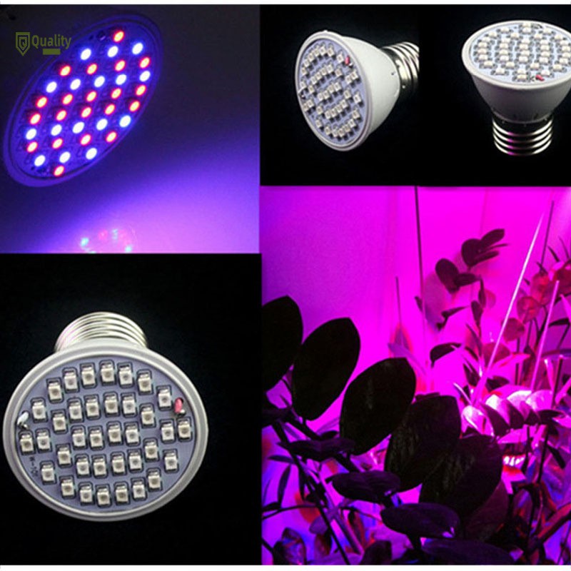 Đèn led trồng cây E27 36 bóng UV IR dành cho nhà kính trong nhà