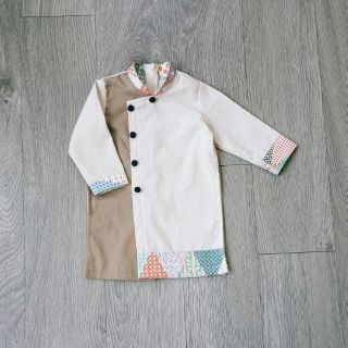 Áo dài linen bé trai