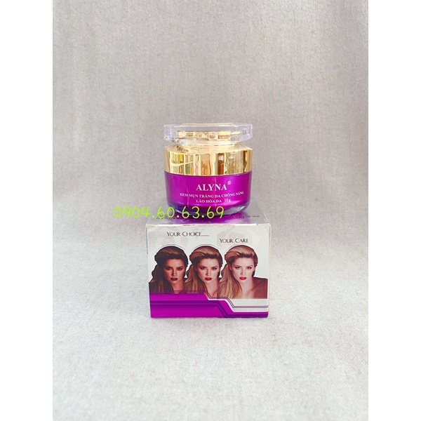 Kem ALYNA Mụn Trắng Da Chống Nắng Lao hoá Da 10g