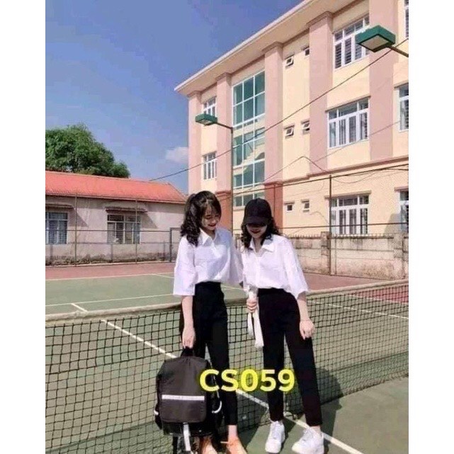 Quần baggy vải 1 cúc chất tuyêt mưa đủ size siêu đẹp