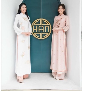 Áo Dài , Áo Cách Tân Lụa Thêu Siêu Sang