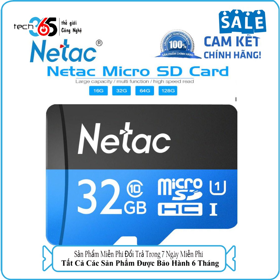 Thẻ Nhớ Chính Hãng 32G Nettac Class10 Bảo Hành 5 Năm | BigBuy360 - bigbuy360.vn