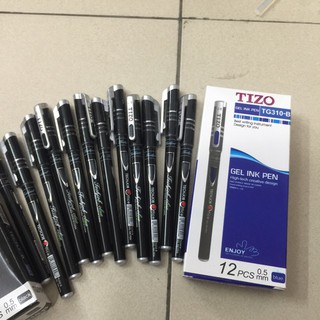 12 cây bút nước tizo loại 1 , viết gel tizo loại 1