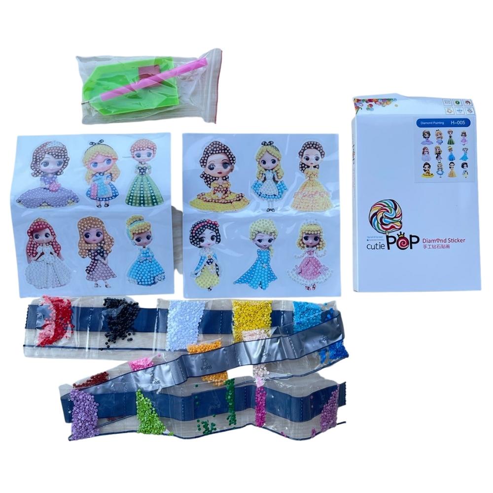 Tranh Đính Đá Cho Bé, Sticker Đính Đá Mini DIY Trang Trí Đồ Vật, Đồ Chơi Thủ Công Cho Bé Dán Điện Thoại Di Động...