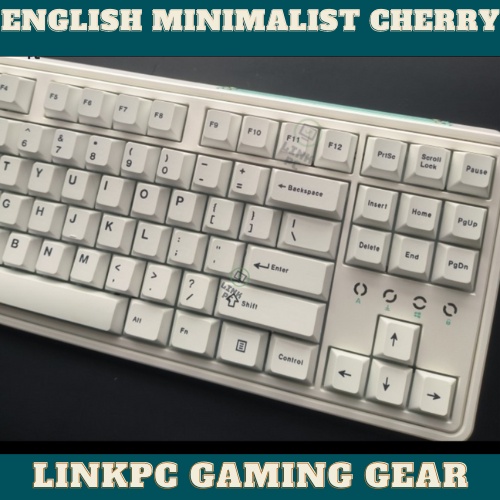 Keycap Minimalist White 125 nút - PBT cherry profile