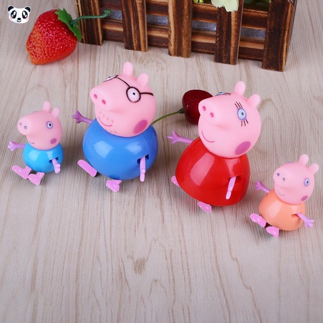 Bộ 4 thành viên gia đình heo peppa bạn thân cho bé yêu