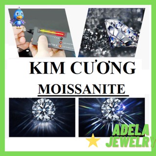 Kim cuong Moissanite nước D VVS1 đá đính răng hoặc làm trang sức cao cấp sáng đẹp bền lâu.