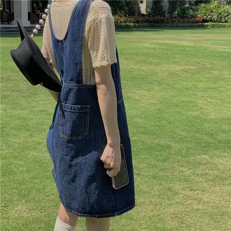 Đầm Yếm Jeans Thời Trang Dành Cho Nữ