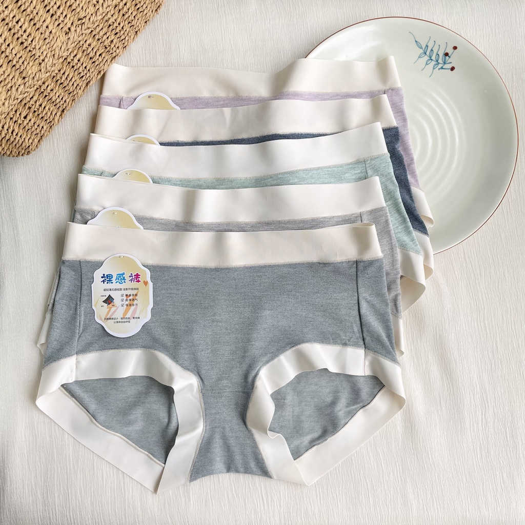 Quần Lót Nữ Thun Lạnh Đúc Su Cấp Không Viền Mềm Mại Kháng Khuẩn PINK STORE QL9020