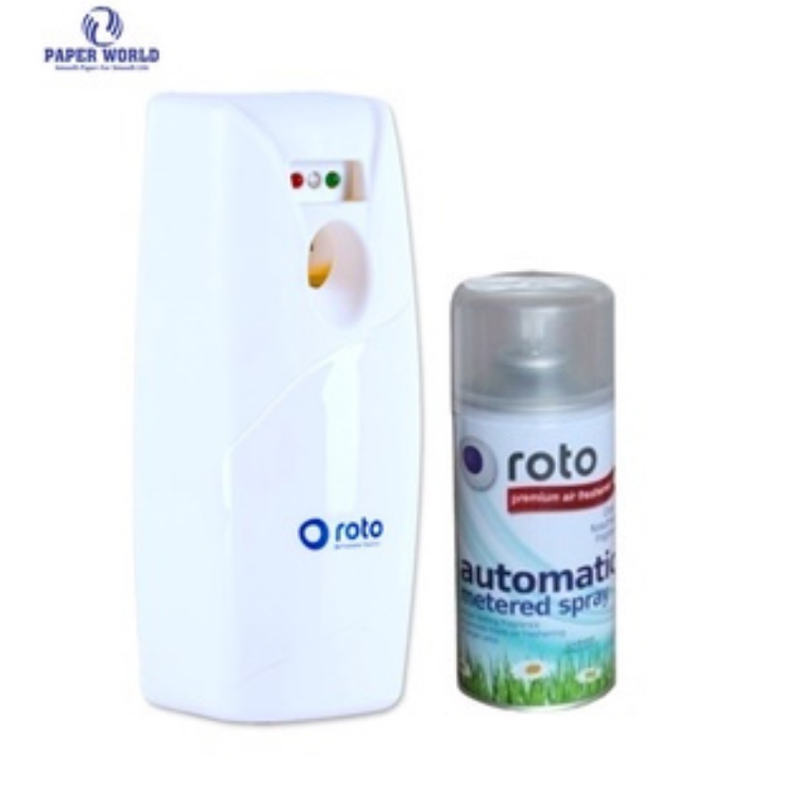 Combo Máy Xịt Phòng Tự Động Roto815 RT815 và Nước Hoa Xịt Phòng Roto300 RT300 | Thế Giới Giấy